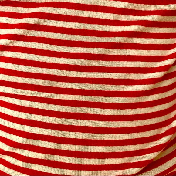 GUESS Red Striped Jersey Bodycon Dress Size Medium - Picture 4 of 15